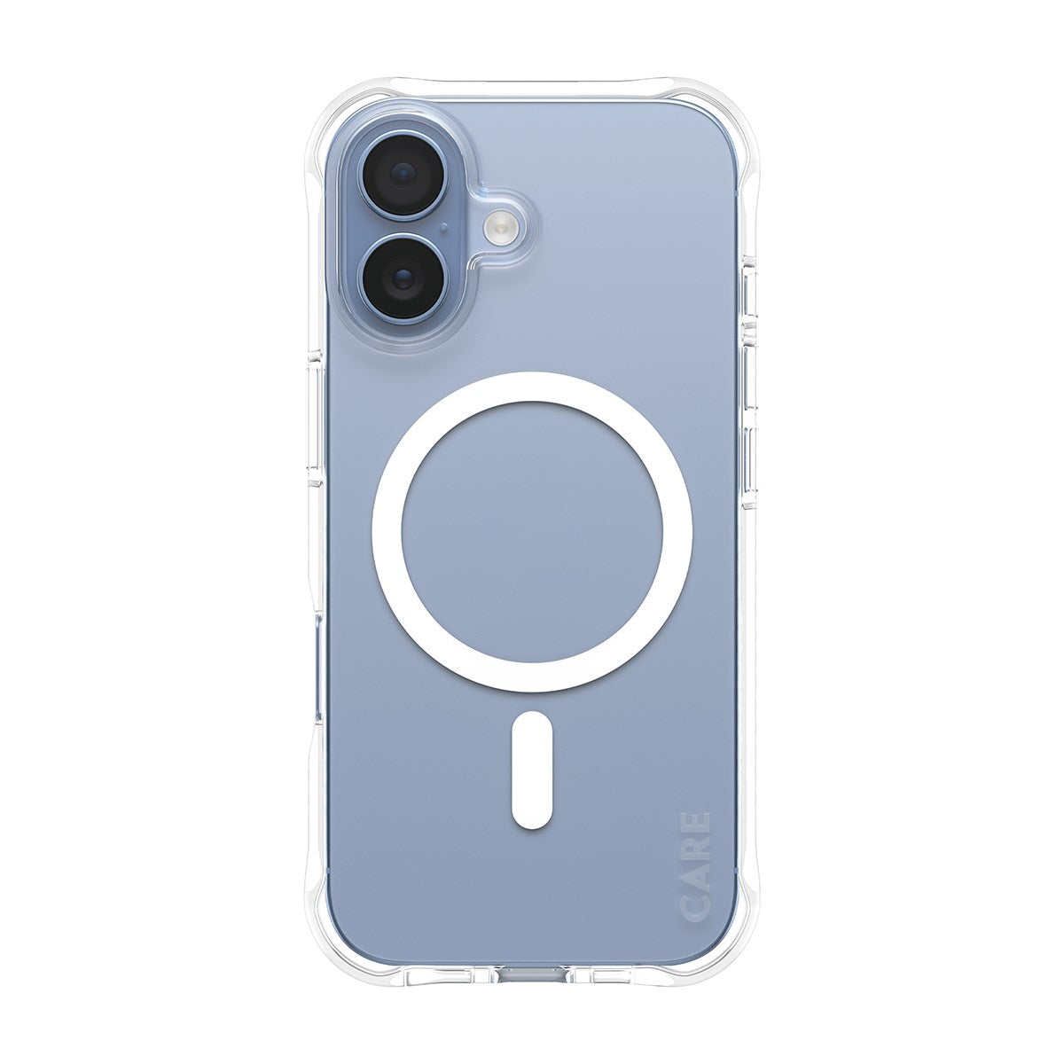 CARE by PanzerGlass® Fashionable Case Samba Transparent m. Hvid MagSafe iPhone 17